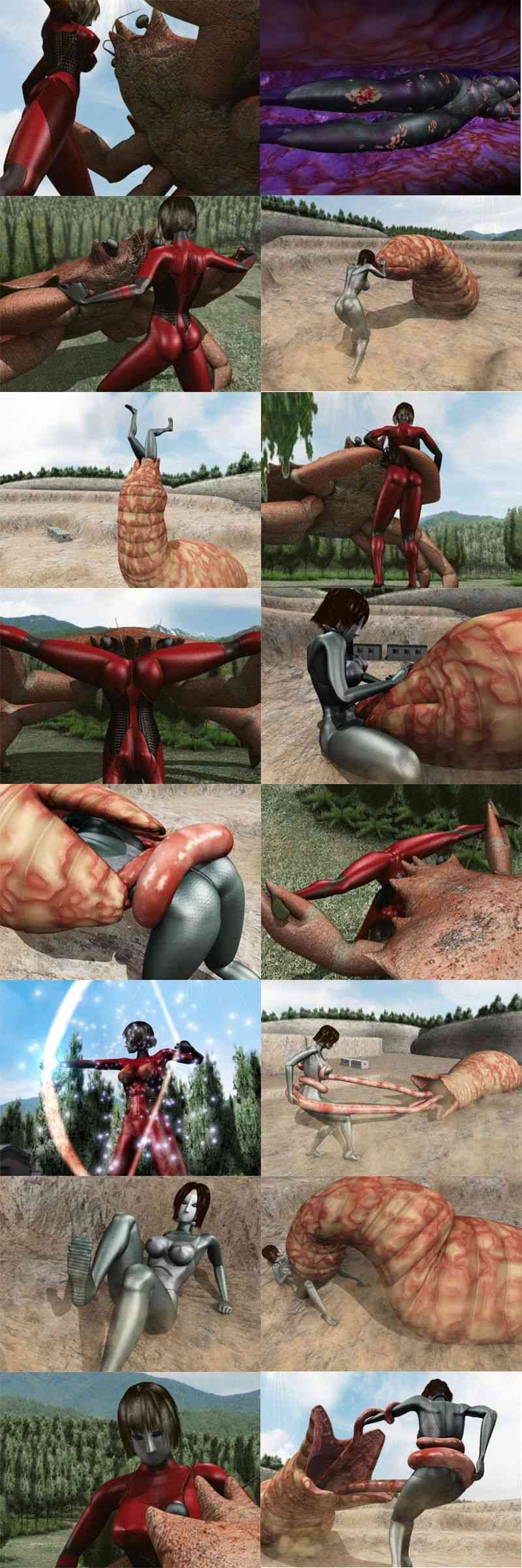 巨大ヒロイン陵●・丸呑み 異形の女神・第二集（Drケローの恐怖の島）-動画画像