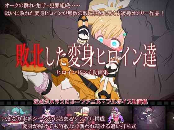 敗北した変身ヒロイン達 〜ヒロインピンチ動画集〜（偽もの）商品パッケージ画像