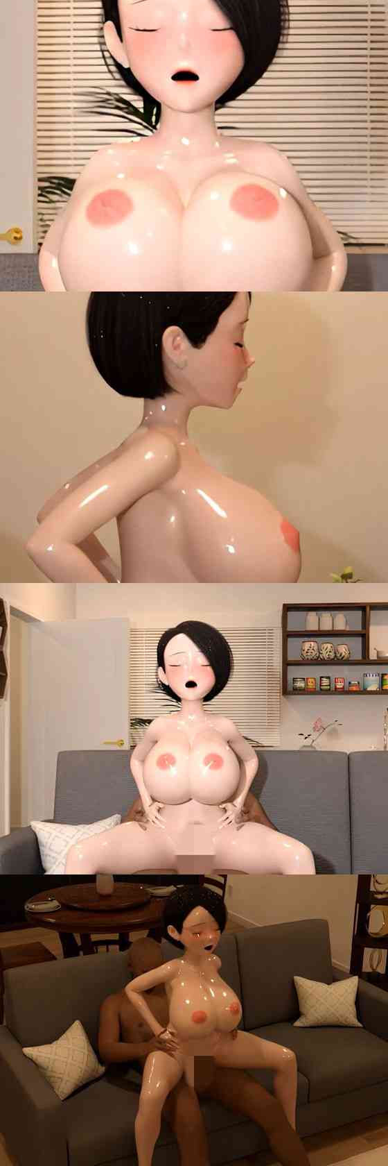 神ボディ美女のおっぱい爆揺れ騎乗位（ruana）-動画画像