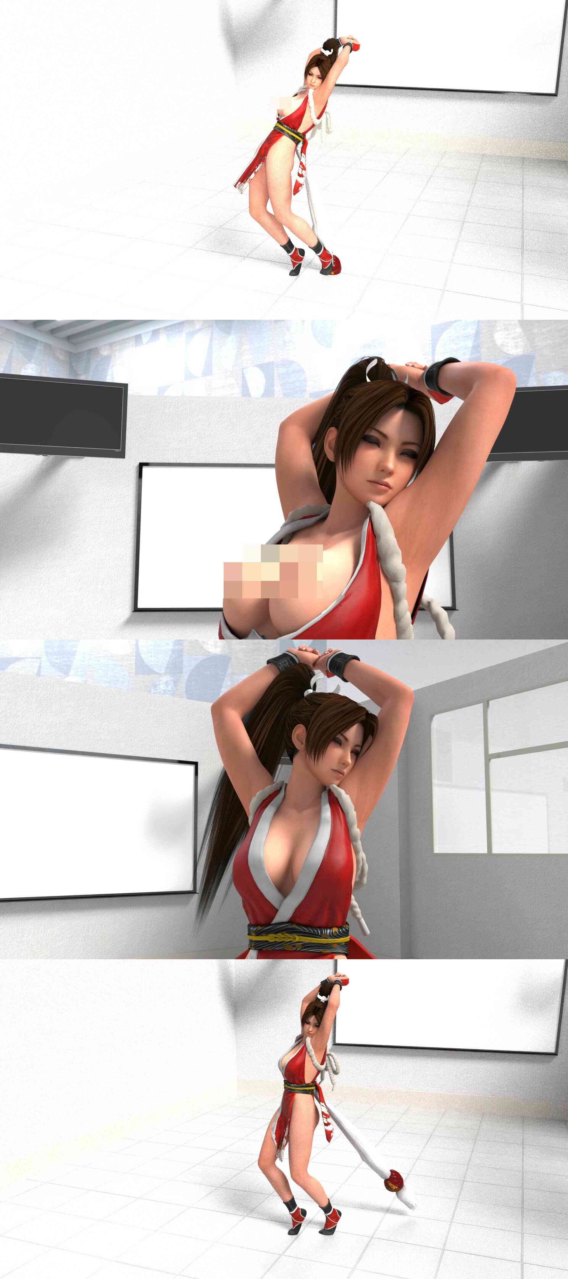 元祖セクシーくノ一『不知火舞』の丸出しおっぱいの乳揺れでヌキまくろう（セルフ・ユサユサ編3）（Libido-Labo）-動画画像